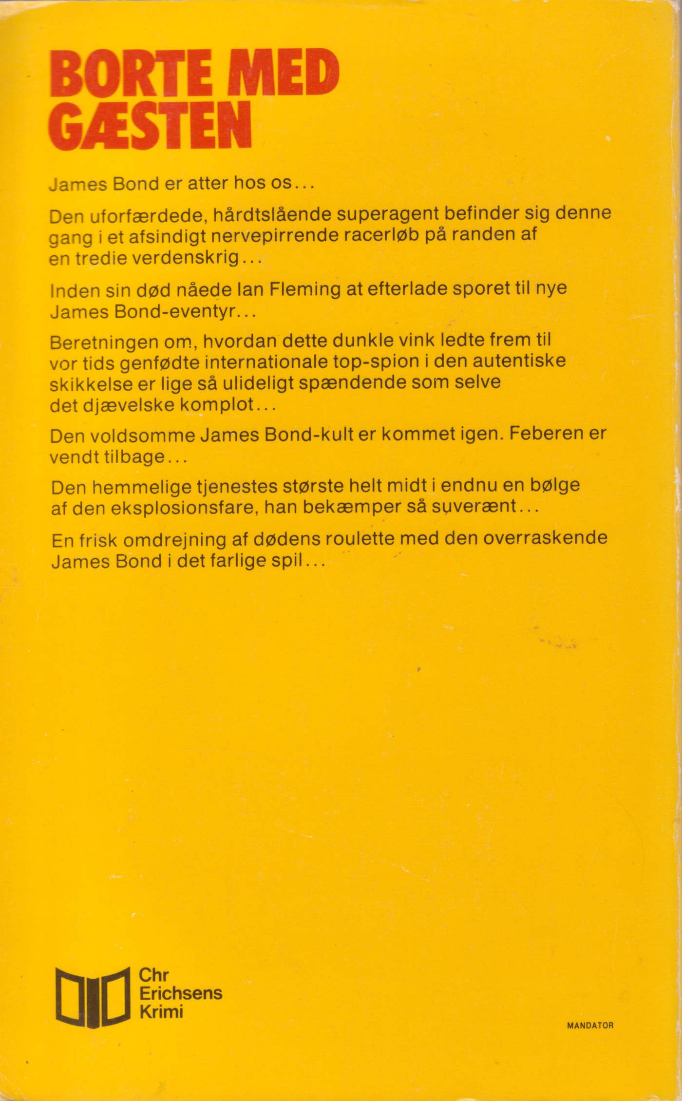 “Gun with the Wind” (1976): An unauthorized Danish James Bond 007 novel ...